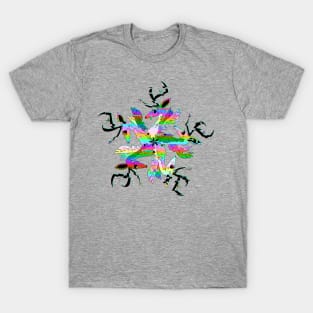 Rainbow Glitch Deer T-Shirt